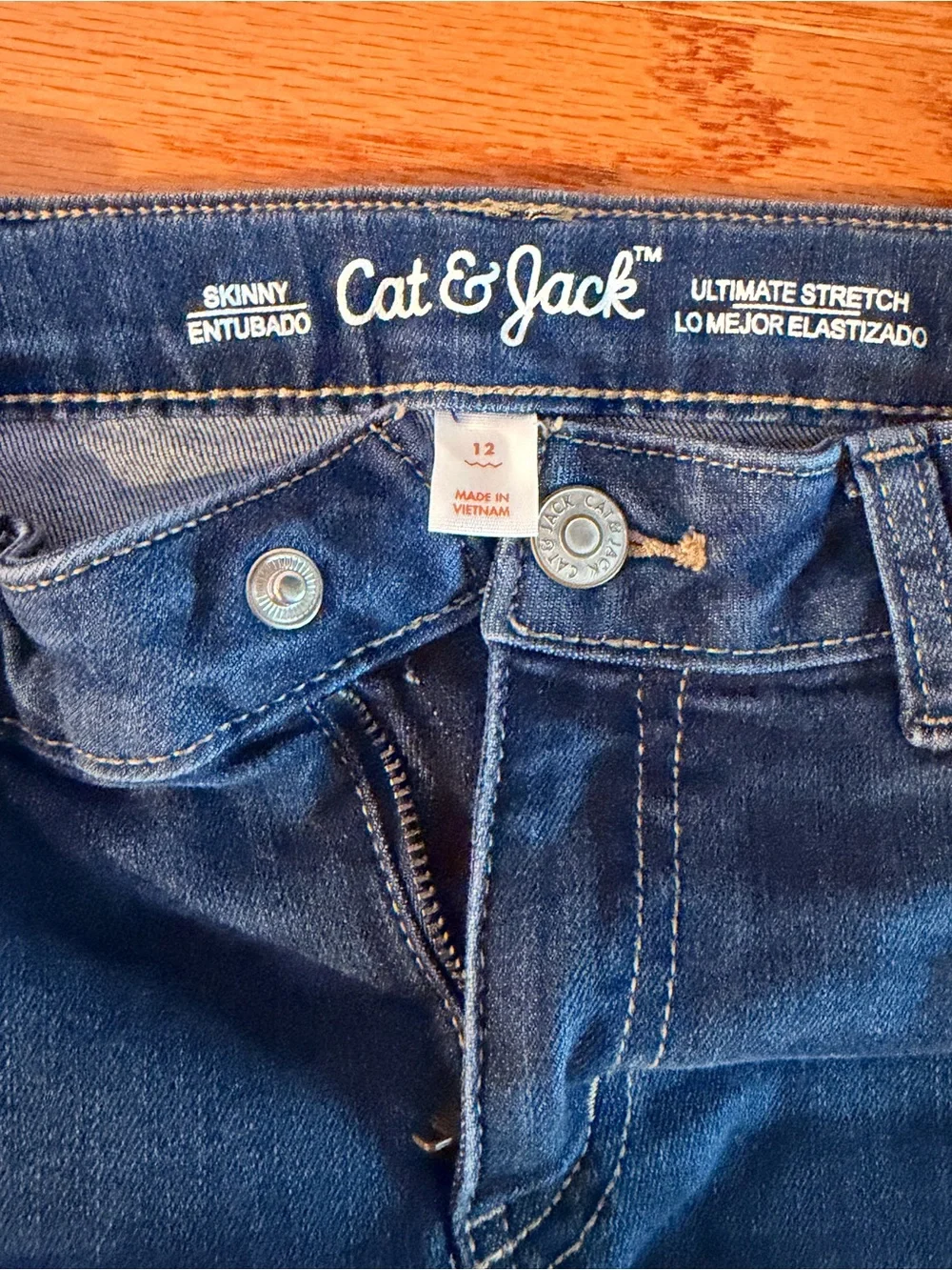 Cat & Jack Dark Blue Girls' Skinny Jeans
